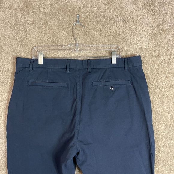 Everlane Chino Pants Mens Size 38 x 28 Navy Slim Stretch Performance Casual NEW - Picture 10 of 12